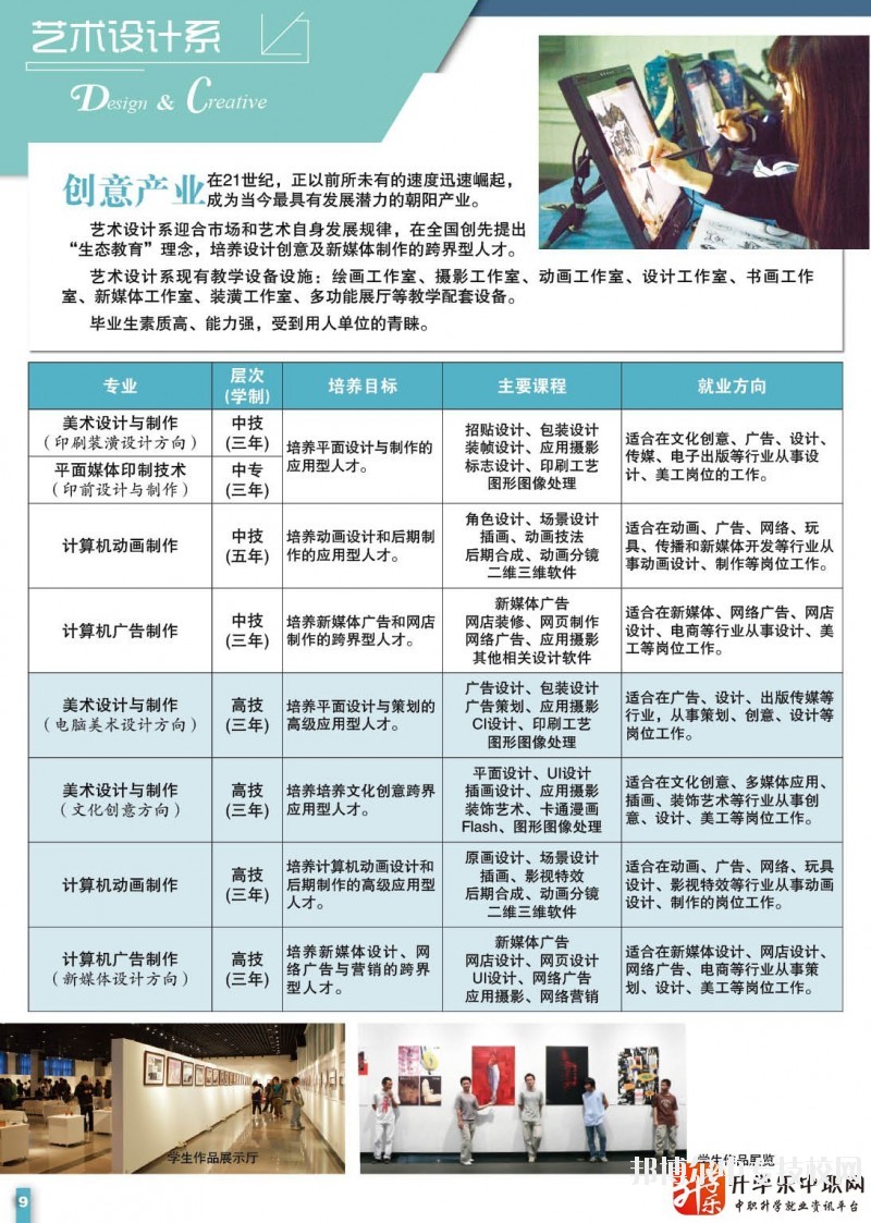 廣東省新聞出版職業(yè)技術(shù)學(xué)校藝術(shù)設(shè)計(jì)系專業(yè)簡介