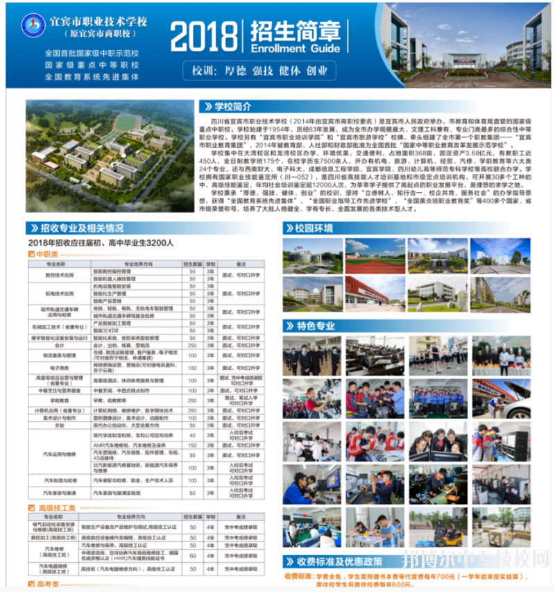 四川省宜賓市南溪職業(yè)技術(shù)學(xué)校2018年招生簡(jiǎn)章