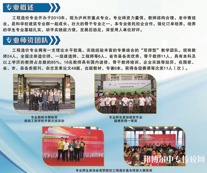 四川省瀘縣建筑職業(yè)中專學校：工程造價專業(yè)