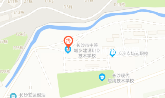 長沙市中等城鄉(xiāng)建設(shè)職業(yè)技術(shù)學校地址
