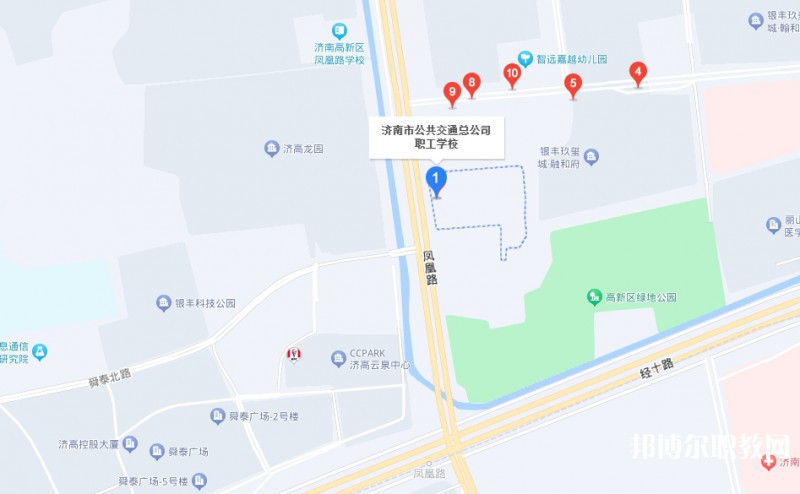 濟(jì)南市公共交通職業(yè)高級(jí)中學(xué)地址，乘車路線